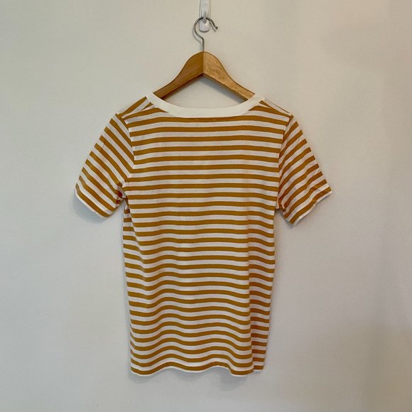 COS Mustard Striped Tee - Picture 3 of 3